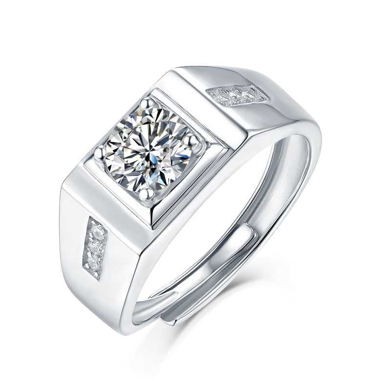 Men's Moissanite Fashion S925 Silver Ring